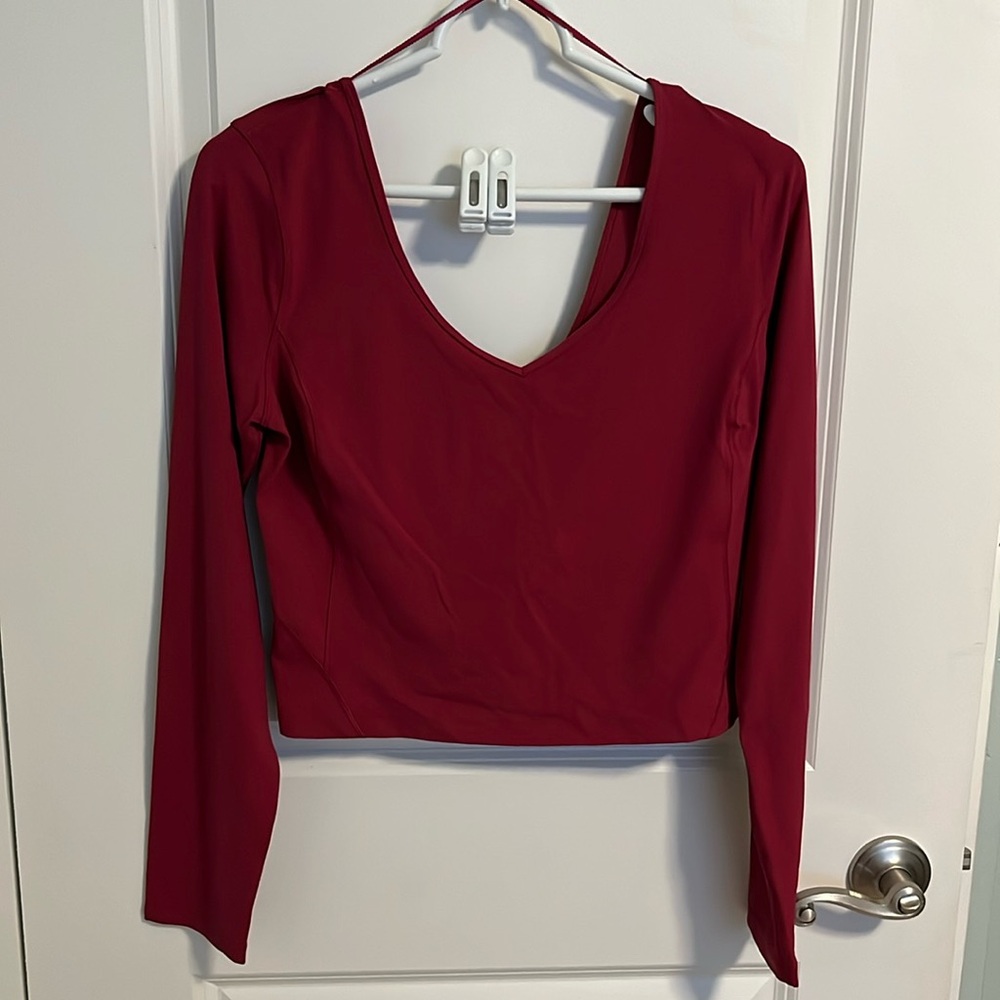 Lululemon long sleeve crop top